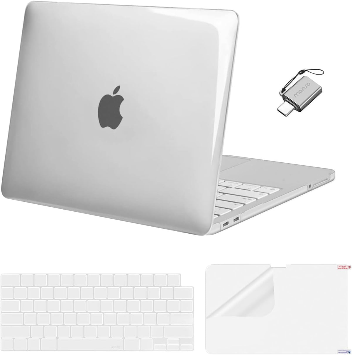 MOSISO Cover Compatible with MacBook Neo Case 13 inch 2026 Release Model A3404, Ultra-Thin Scratch & Crack Resistant Protective Hard Shell Case&TPU Keyboard Cover&Screen Film&Type C, Crystal Clear mysite