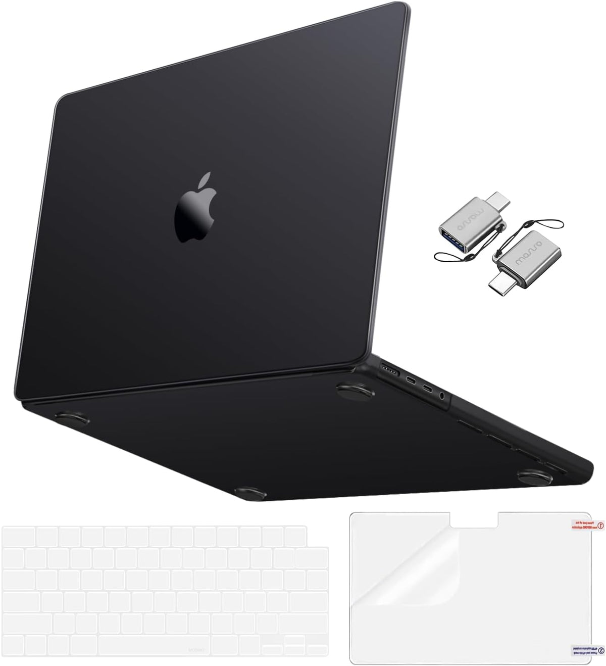 MOSISO 4 in 1 Anti-Fingerprint Hard Shell Case Compatible with MacBook Pro 16 Inch M5-M1 Seamless Snap-On Anti-Crack Protective Kit