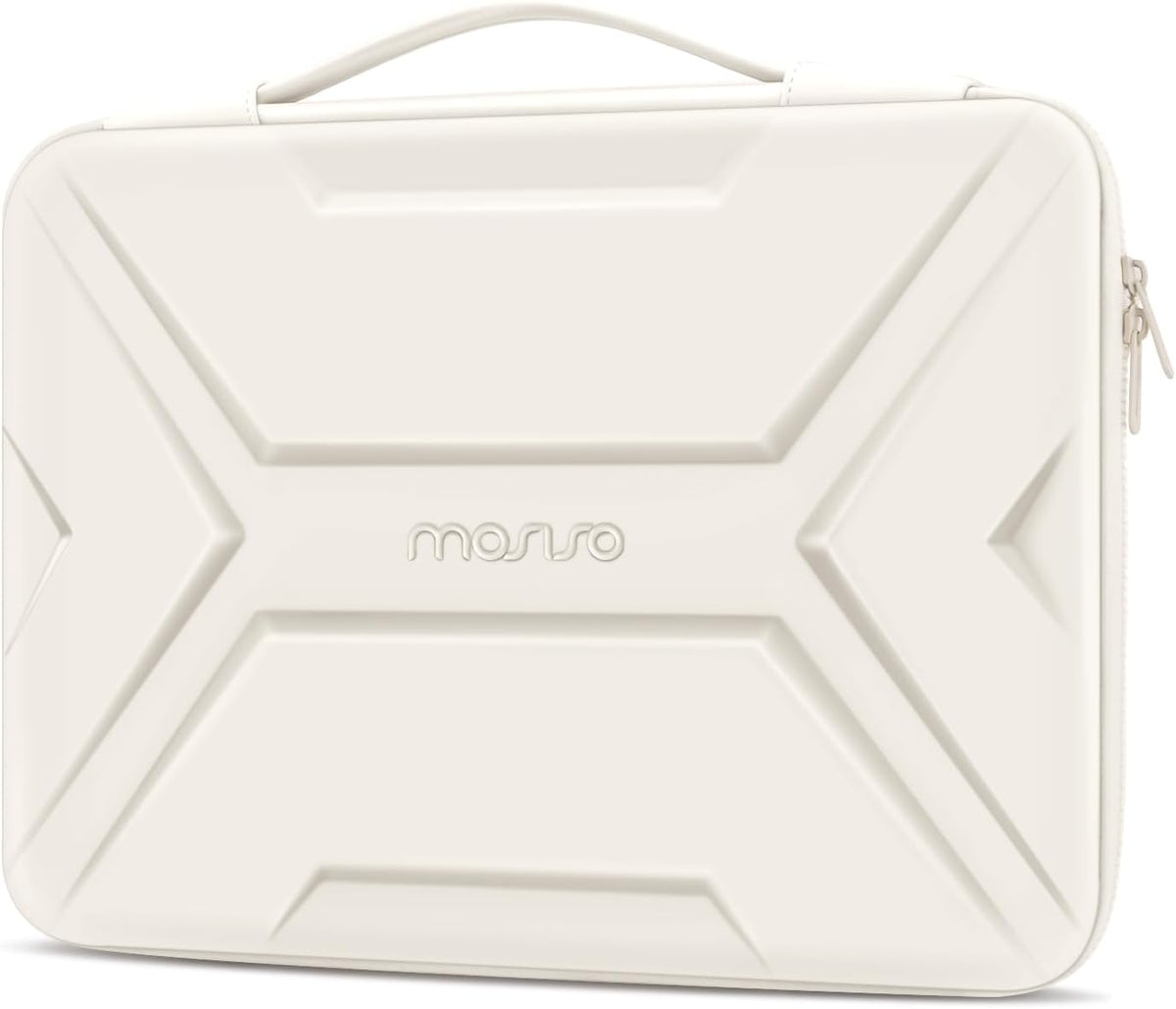 MOSISO X Geometric EVA Hard Shell Laptop Carry Case with PU Handle, Shockproof Waterproof, Fits 13-17.3 Inch MacBook HP Dell Lenovo Notebook
