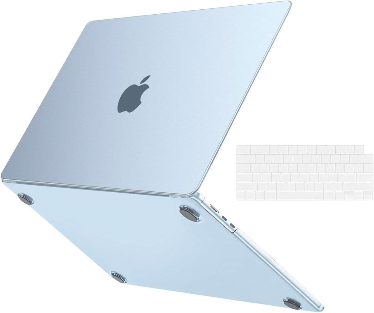 MOSISO 2 in 1 Seamless Anti-Crack Anti-Fingerprint Hard Case Compatible with MacBook Air 15 Inch M5-M2 Color Matching Shell With Keyboard Cover
