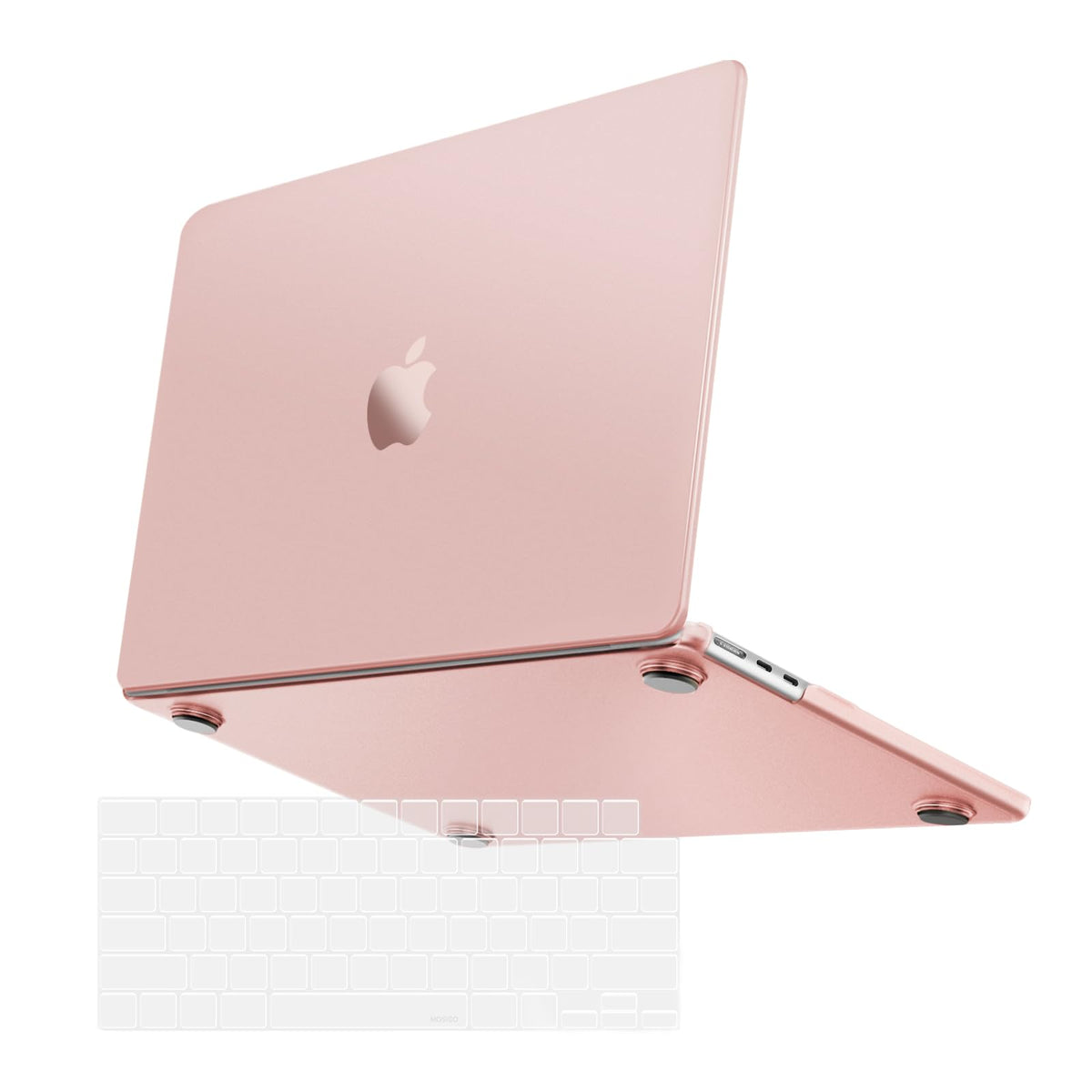 MOSISO Compatible with MacBook Air 15 inch Case 2025 2024 2023 Release M4 A3241 M3 A3114 M2 A2941, Ultra-Thin Natural Original Color Protective Plastic Hard Shell Case&Keyboard Cover, Frost Clear