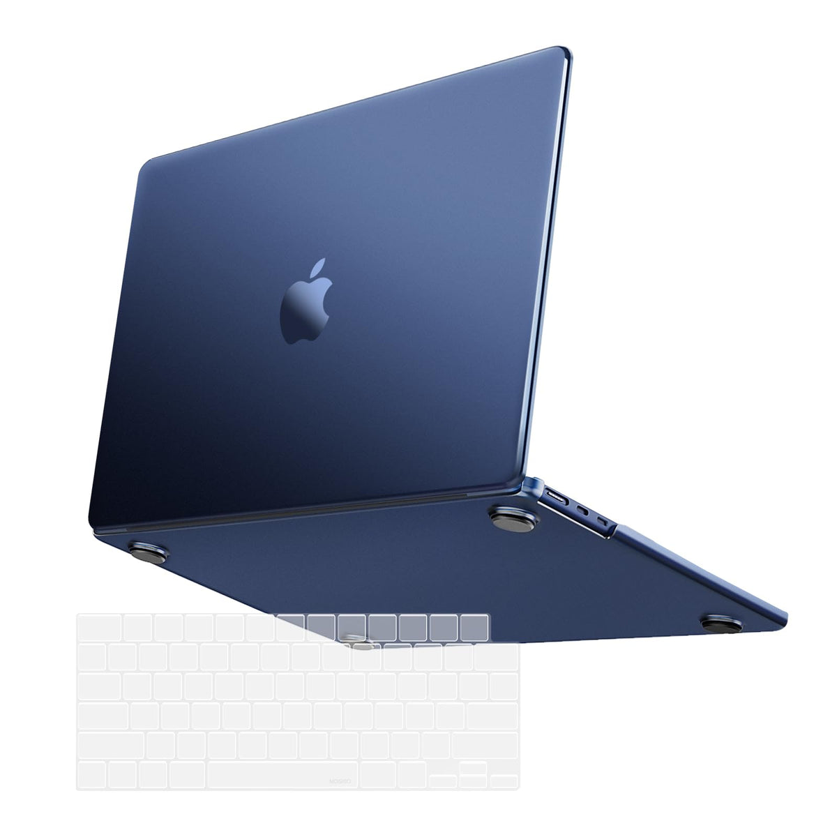 MOSISO Compatible with MacBook Air 15 inch Case 2025 2024 2023 Release M4 A3241 M3 A3114 M2 A2941, Ultra-Thin Natural Original Color Protective Plastic Hard Shell Case&Keyboard Cover, Frost Clear