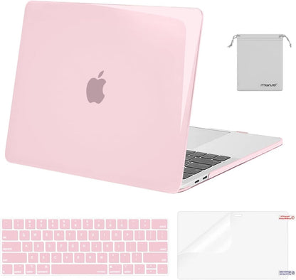 MOSISO Compatible with MacBook Pro 13 inch Case M2/M1 2016-2026 A2338 A2251 A2289 A2159 A1989 A1708 A1706,Plastic Hard Shell&Keyboard Cover&Screen Film&Storage Bag