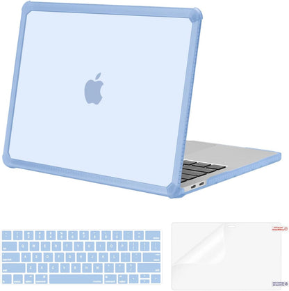 MOSISO Crack-Resistant Cover for MacBook Pro 13 inch Case 2016-2026 M2/M1, Shockproof Heavy Duty Shell with TPU Bumper, Keyboard Cover & Screen Film