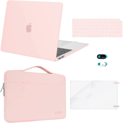 MOSISO for MacBook Air 13 inch Case M1 2018-2020 A2337 A2179 A1932 Retina Display, Plastic Hard Shell, Bag, Keyboard Skin, Webcam Cover & Screen Film