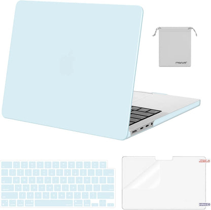 MOSISO Compatible with MacBook Pro 14 inch Case M5-M1 2026-2021 A3427 A3426 A3434 A3112 A3185 A3401 A2918 A2992 A2779 A2442,Hard Case&Keyboard Skin&ScreenFilm&Pouch