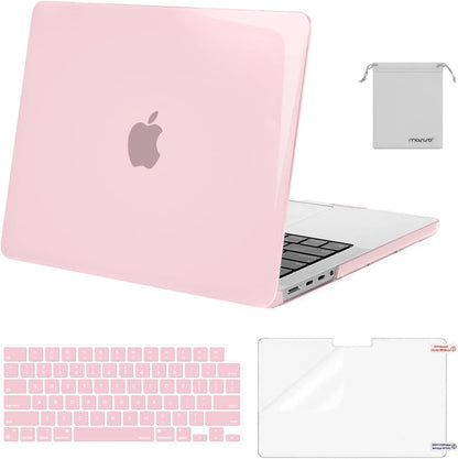 MOSISO Compatible with MacBook Pro 14 inch Case M5-M1 2026-2021 A3427 A3426 A3434 A3112 A3185 A3401 A2918 A2992 A2779 A2442,Hard Case&Keyboard Skin&ScreenFilm&Pouch