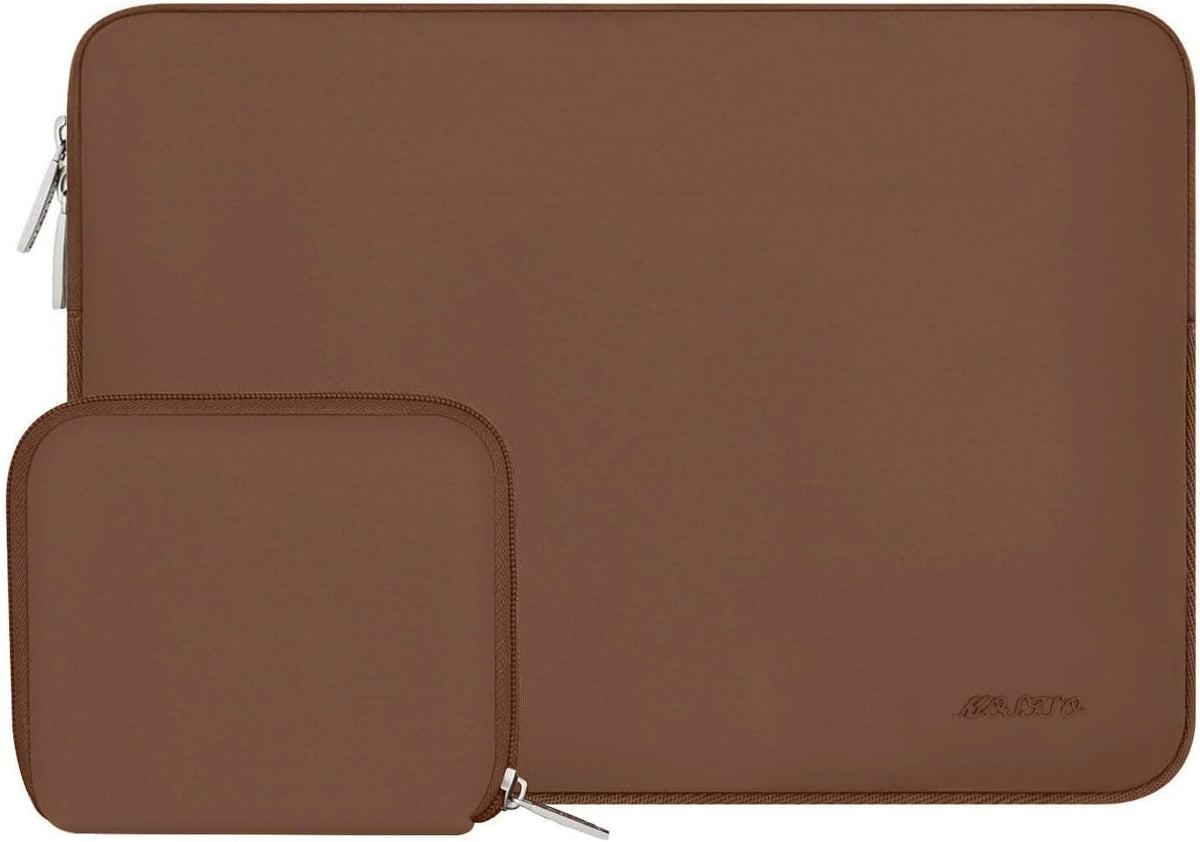 MOSISO Universal Neoprene Laptop Sleeve with Matching Small Accessory Pouch, Shockproof Water Resistant Notebook Case Fits 12.3–18.5 Inch Mac & Windows Laptops