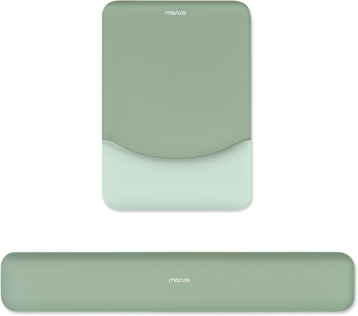 MOSISO Ergonomic Keyboard & Mouse Wrist Rest Set — Memory Foam Cushion with Non-Slip Base for Office, Gaming & Typing Pain Relief