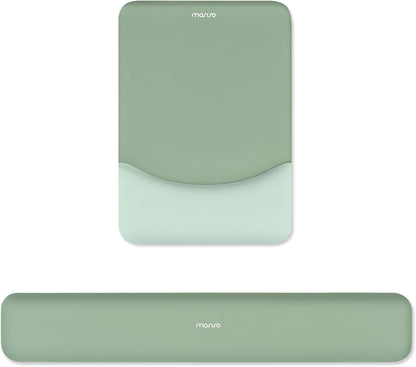 MOSISO Ergonomic Keyboard & Mouse Wrist Rest Set — Memory Foam Cushion with Non-Slip Base for Office, Gaming & Typing Pain Relief