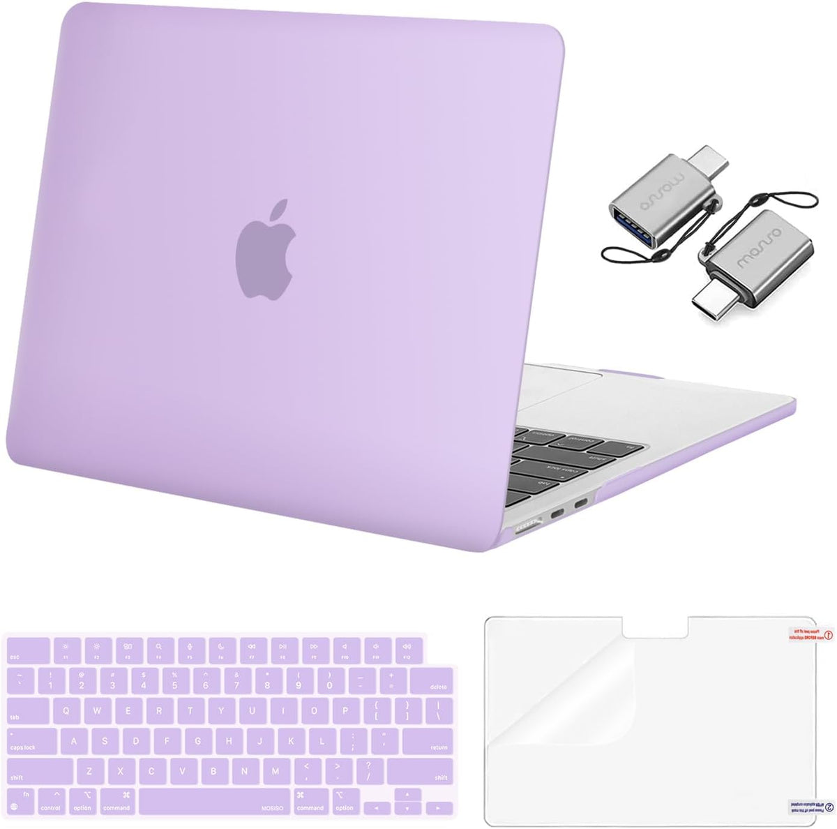 MOSISO Compatible with MacBook Air 13 inch Case M2-M5 2022-2026 A3449 A3240 A3113 A2681, 3 in 1 Heavy Duty Crack Resistant Hard Case with TPU Bumper