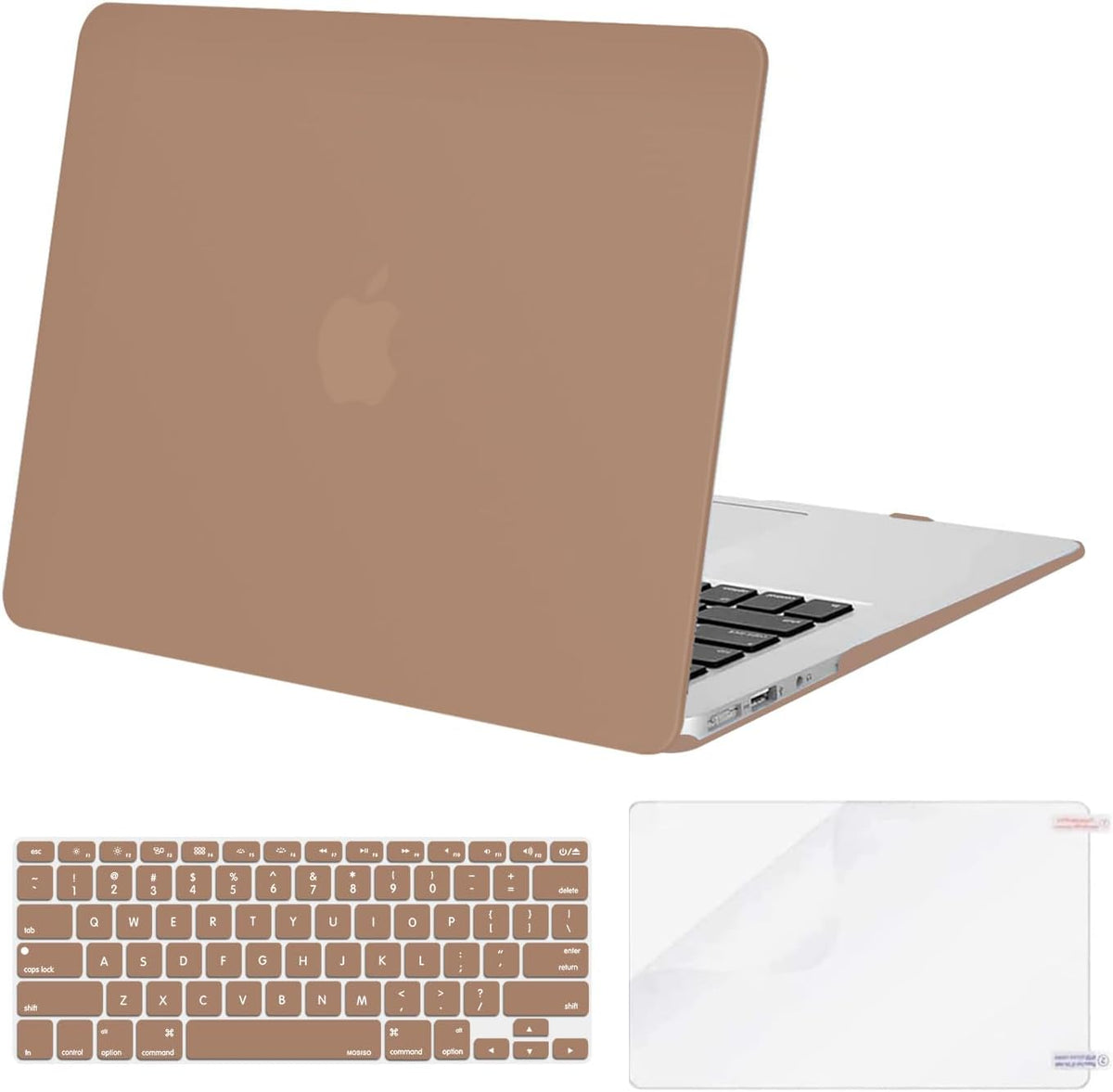 MOSISO Compatible with MacBook Air 13 inch Case (Models: A1369 & A1466, Older Version 2010-2017 Release), Protective Plastic Hard Shell Case & Keyboard Cover & Screen Protector, Black mysite