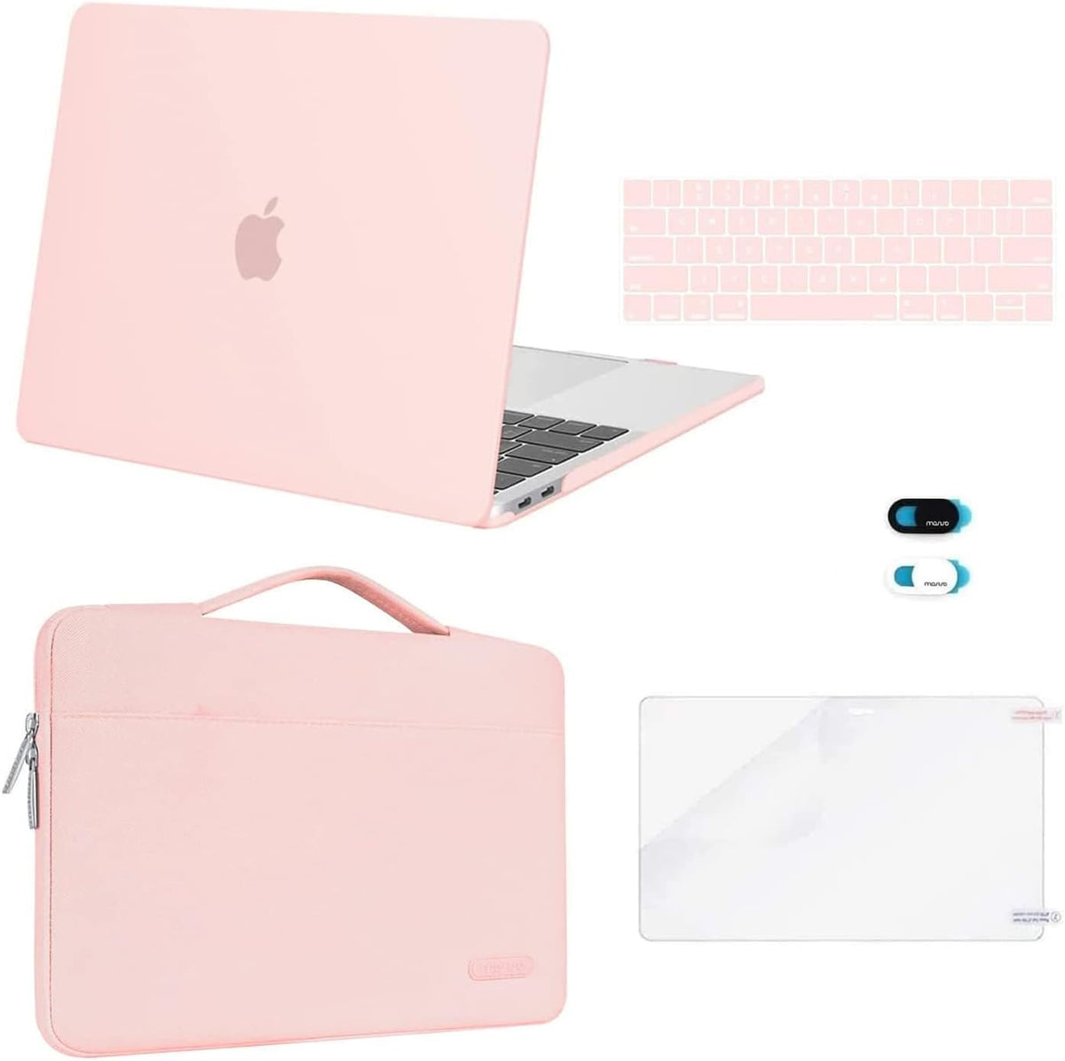 MOSISO Compatible with MacBook Pro 13 inch Case M2/M1 2026-2016 A2338 A2251 A2289 A2159 A1989 A1708 A1706, Plastic Hard Case&Bag&Keyboard Skin&Webcam Cover&Screen Protector