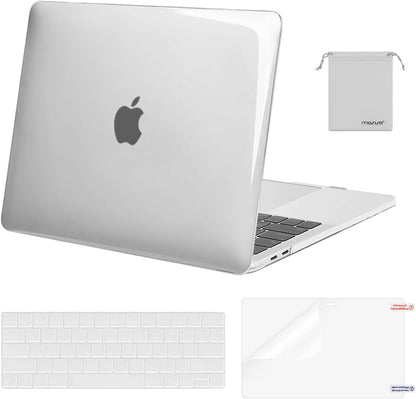 MOSISO Compatible with MacBook Pro 13 inch Case M2/M1 2016-2026 A2338 A2251 A2289 A2159 A1989 A1708 A1706,Plastic Hard Shell&Keyboard Cover&Screen Film&Storage Bag