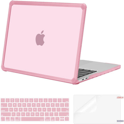 MOSISO Crack-Resistant Cover for MacBook Pro 13 inch Case 2016-2026 M2/M1, Shockproof Heavy Duty Shell with TPU Bumper, Keyboard Cover & Screen Film