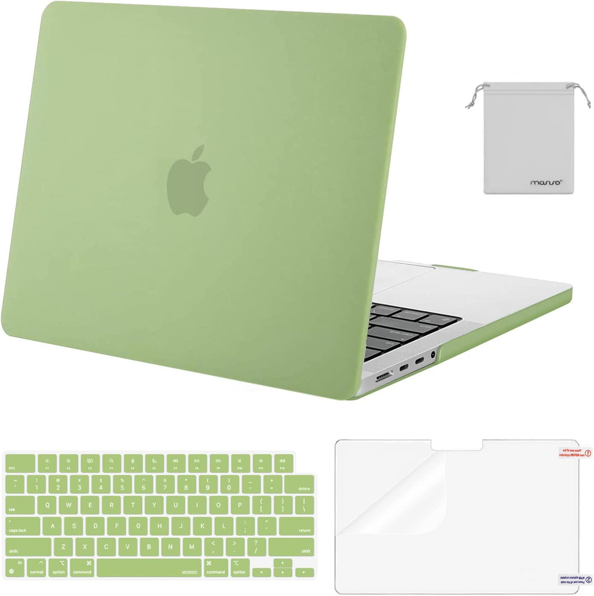 MOSISO Compatible with MacBook Pro 14 inch Case M5-M1 2026-2021 A3427 A3426 A3434 A3112 A3185 A3401 A2918 A2992 A2779 A2442,Hard Case&Keyboard Skin&ScreenFilm&Pouch