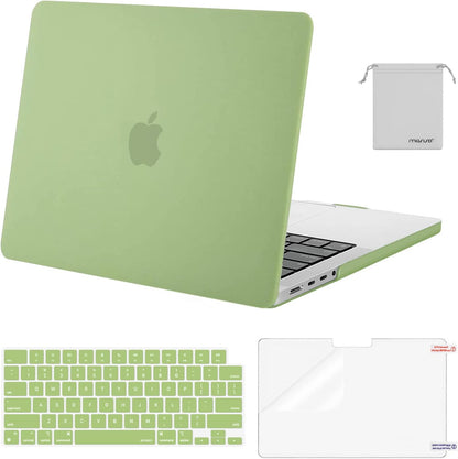 MOSISO Compatible with MacBook Pro 14 inch Case M5-M1 2026-2021 A3427 A3426 A3434 A3112 A3185 A3401 A2918 A2992 A2779 A2442,Hard Case&Keyboard Skin&ScreenFilm&Pouch