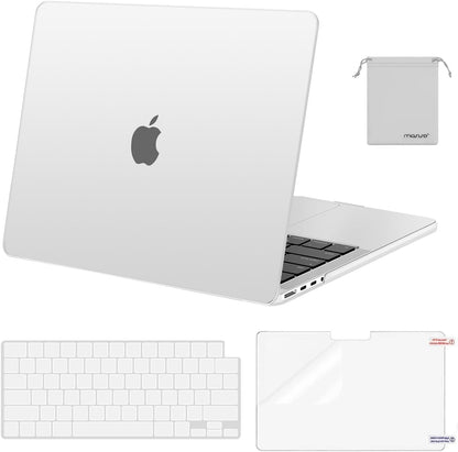 MOSISO Compatible with MacBook Pro 14 inch Case M5-M1 2026-2021 A3427 A3426 A3434 A3112 A3185 A3401 A2918 A2992 A2779 A2442,Hard Case&Keyboard Skin&ScreenFilm&Pouch