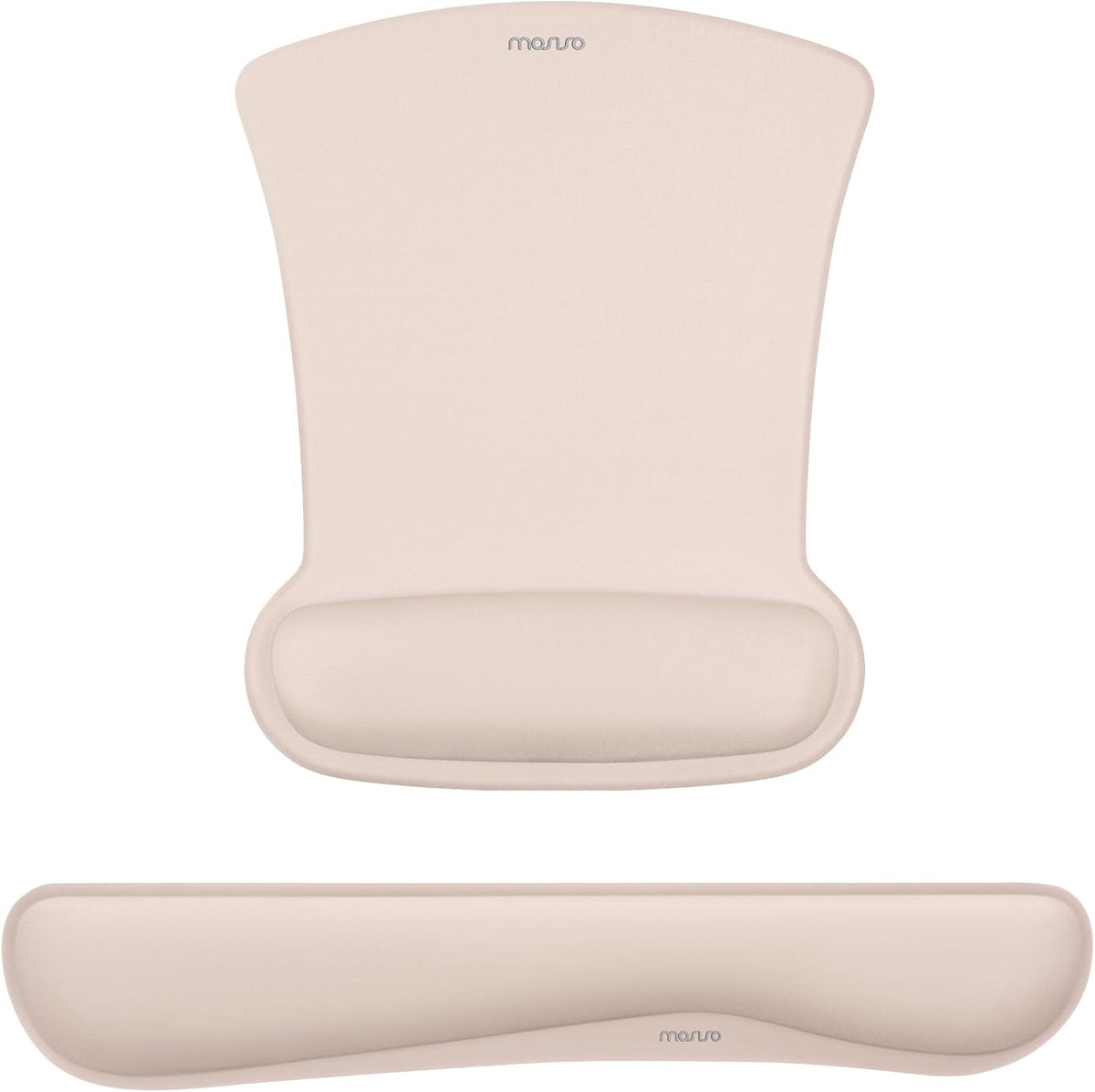 MOSISO Light‑Purple Ergonomic Memory‑Foam Keyboard & Mouse Wrist Rest Set, Non‑Slip Wrist Support Pads for Office Gaming Home Workspace