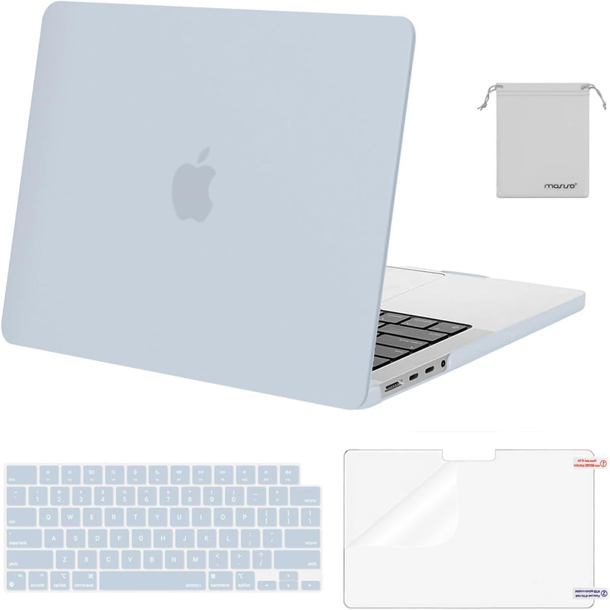 MOSISO Compatible with MacBook Pro 14 inch Case M5-M1 2026-2021 A3427 A3426 A3434 A3112 A3185 A3401 A2918 A2992 A2779 A2442,Hard Case&Keyboard Skin&ScreenFilm&Pouch