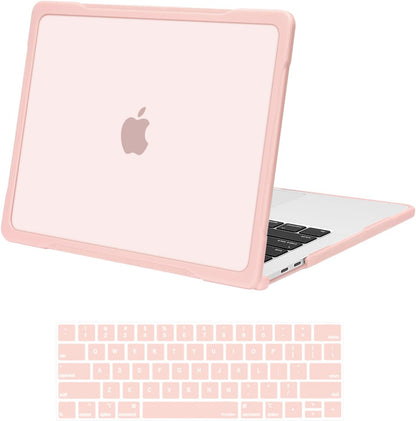 MOSISO for MacBook Pro 13 inch Case M2/M1 2016-2026, Crack-Resistant Shockproof Plastic Hard Case with Soft TPU Bumper & Keyboard Cover