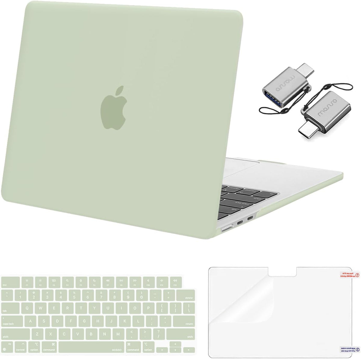 MOSISO Compatible with MacBook Air 13 inch Case M2-M5 2022-2026 A3449 A3240 A3113 A2681, 3 in 1 Heavy Duty Crack Resistant Hard Case with TPU Bumper