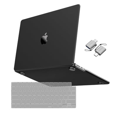 MOSISO Compatible with MacBook Air 15 inch Case 2025 2024 2023 Release M4 A3241 M3 A3114 M2 A2941, Ultra-Thin Natural Original Color Plastic Hard Shell Case & Keyboard Cover & Type C, Frost Clear