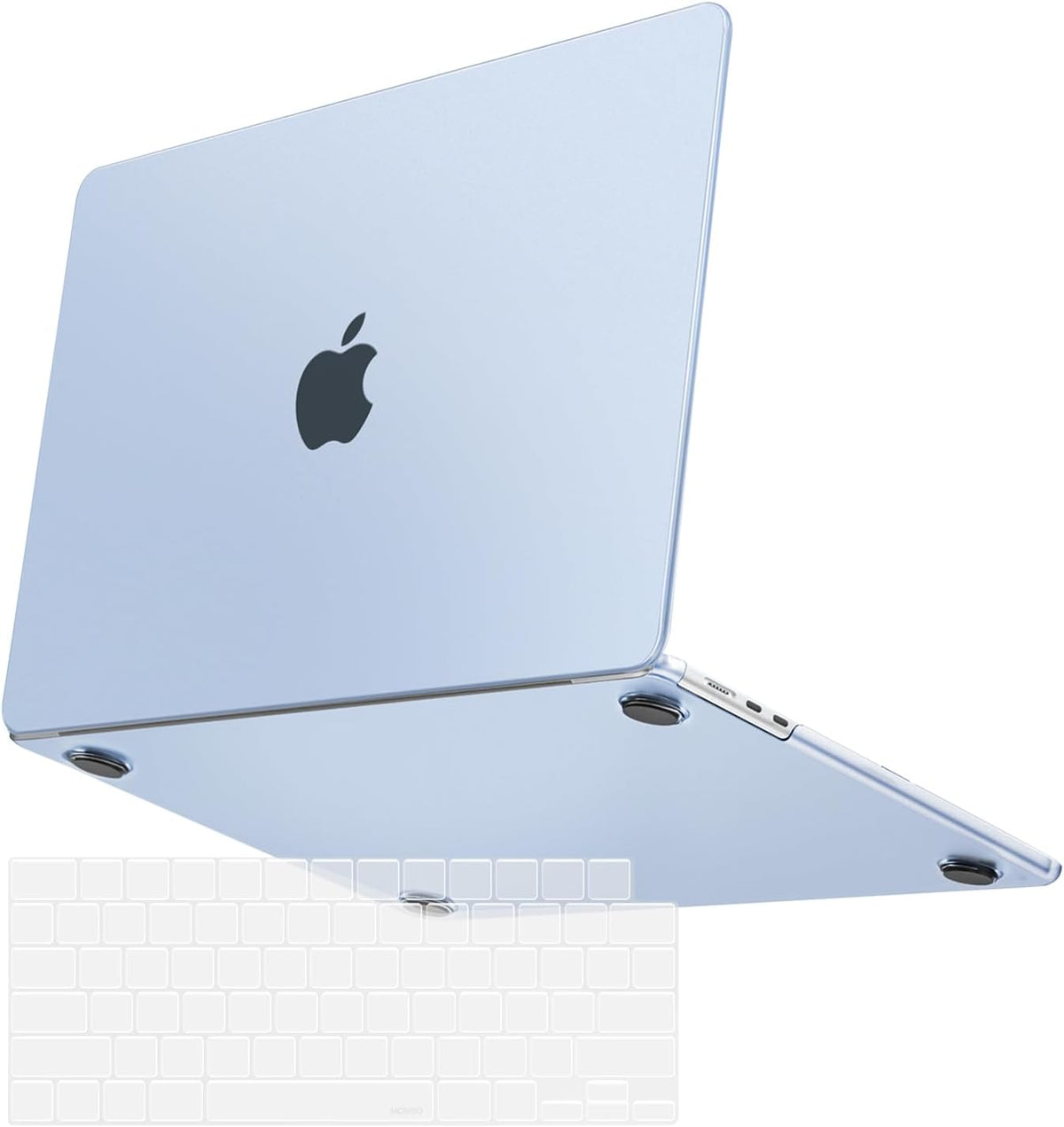 MOSISO Ultra-Thin Seamless Cover Compatible with MacBook Air 13 inch Case M2-M5 2022-2026 A3449 A3240 A3113 A2681, 2 in 1 Anti-Fingerprint Hard Shell Set