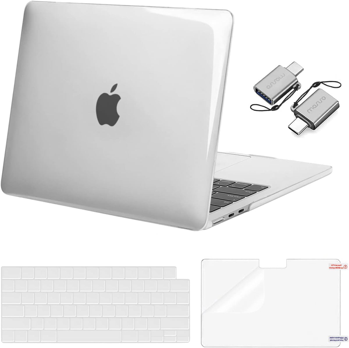MOSISO Compatible with MacBook Air 13 inch Case M2-M5 2022-2026 A3449 A3240 A3113 A2681, 3 in 1 Heavy Duty Crack Resistant Hard Case with TPU Bumper