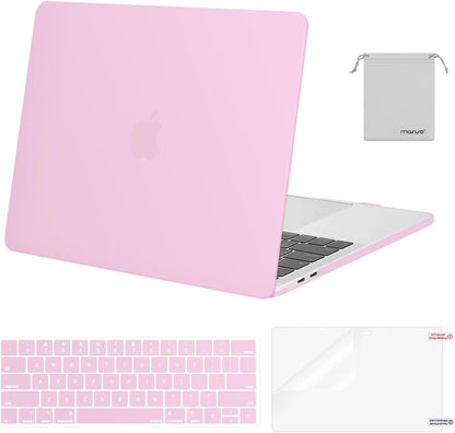 MOSISO Compatible with MacBook Pro 13 inch Case M2/M1 2016-2026 A2338 A2251 A2289 A2159 A1989 A1708 A1706,Plastic Hard Shell&Keyboard Cover&Screen Film&Storage Bag