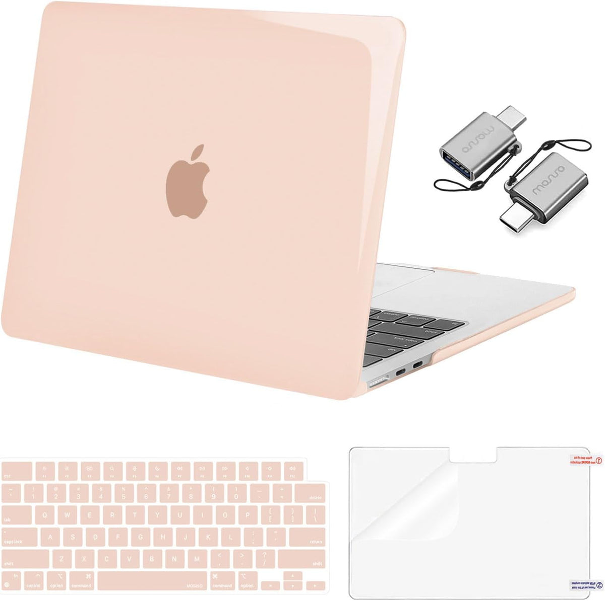 MOSISO Compatible with MacBook Air 13 inch Case M2-M5 2022-2026 A3449 A3240 A3113 A2681, 3 in 1 Heavy Duty Crack Resistant Hard Case with TPU Bumper
