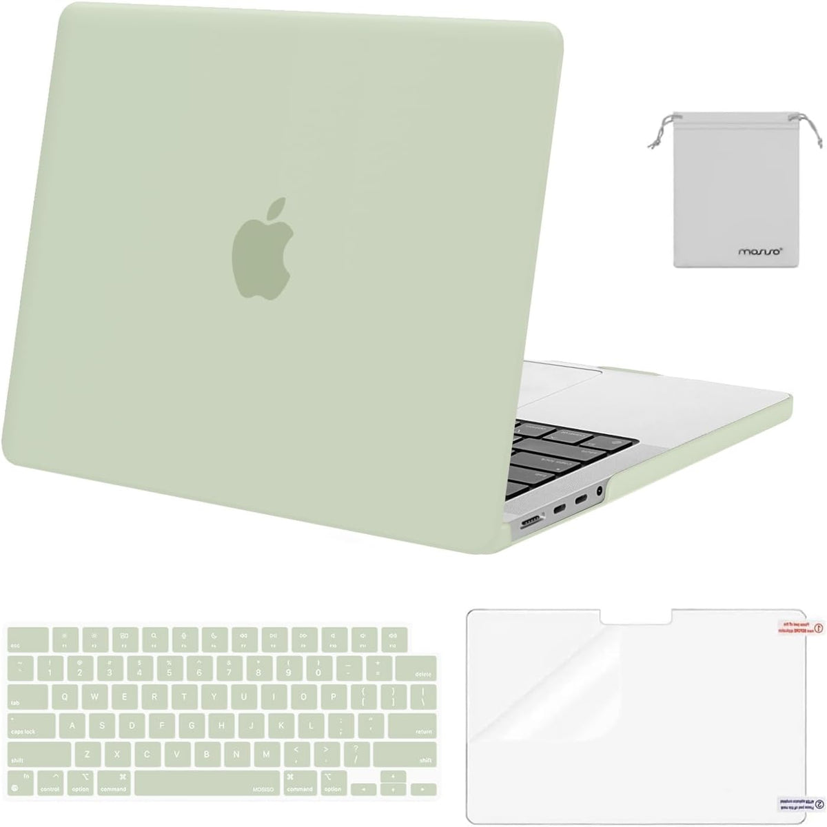 MOSISO Compatible with MacBook Pro 14 inch Case M5-M1 2026-2021 A3427 A3426 A3434 A3112 A3185 A3401 A2918 A2992 A2779 A2442,Hard Case&Keyboard Skin&ScreenFilm&Pouch