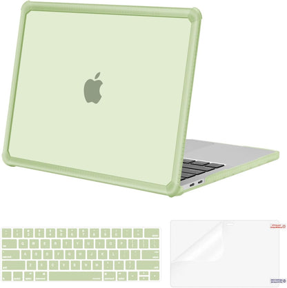 MOSISO Crack-Resistant Cover for MacBook Pro 13 inch Case 2016-2026 M2/M1, Shockproof Heavy Duty Shell with TPU Bumper, Keyboard Cover & Screen Film