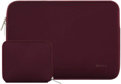 MOSISO Universal Neoprene Laptop Sleeve with Matching Small Accessory Pouch, Shockproof Water Resistant Notebook Case Fits 12.3–18.5 Inch Mac & Windows Laptops