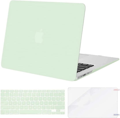 MOSISO Compatible with MacBook Air 13 inch Case (Models: A1369 & A1466, Older Version 2010-2017 Release), Protective Plastic Hard Shell Case & Keyboard Cover & Screen Protector, Black mysite