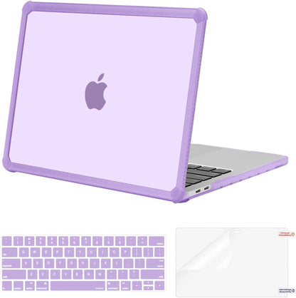 MOSISO Crack-Resistant Cover for MacBook Pro 13 inch Case 2016-2026 M2/M1, Shockproof Heavy Duty Shell with TPU Bumper, Keyboard Cover & Screen Film