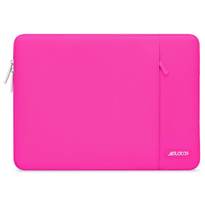 MOSISO Polyester Vertical Laptop Sleeve with Large Front Pocket, Slim Shockproof Case Fits 12.3–18.5 Inch MacBook Neo M1-M5 & Windows Chromebook Laptops