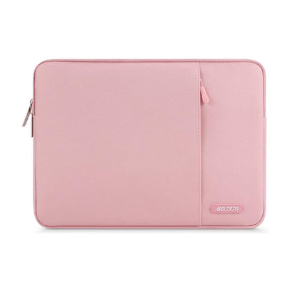 MOSISO Polyester Vertical Laptop Sleeve with Large Front Pocket, Slim Shockproof Case Fits 12.3–18.5 Inch MacBook Neo M1-M5 & Windows Chromebook Laptops