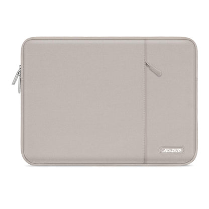 MOSISO Polyester Vertical Laptop Sleeve with Large Front Pocket, Slim Shockproof Case Fits 12.3–18.5 Inch MacBook Neo M1-M5 & Windows Chromebook Laptops
