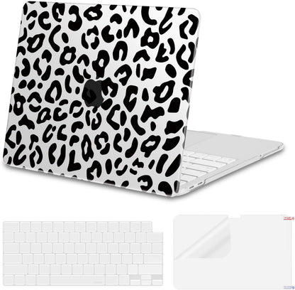 MOSISO Leopard Grain Hard Case Compatible with MacBook Neo 13 inch 2026 Release Model A3404, 3 in 1 Crack-Resistant Protective Hard Shell Case&Keyboard Cover&Screen Protector, Black mysite