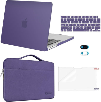 MOSISO Compatible with MacBook Pro 14 inch Case M5-M1 2021-2026, Slim Shockproof Anti-Scratch, with Bag, Keyboard Skin, Webcam Cover & Screen Film