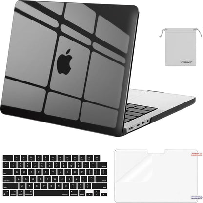 MOSISO Compatible with MacBook Pro 14 inch Case M5-M1 2026-2021 A3427 A3426 A3434 A3112 A3185 A3401 A2918 A2992 A2779 A2442,Hard Case&Keyboard Skin&ScreenFilm&Pouch