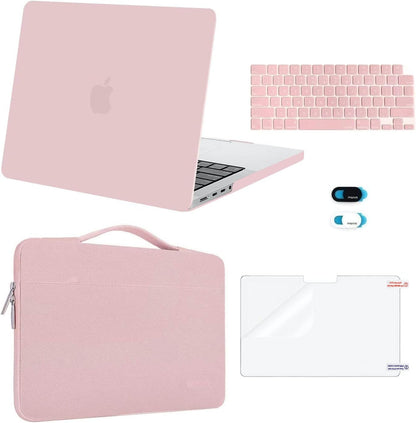 MOSISO Compatible with MacBook Pro 14 inch Case M5-M1 2021-2026, Slim Shockproof Anti-Scratch, with Bag, Keyboard Skin, Webcam Cover & Screen Film