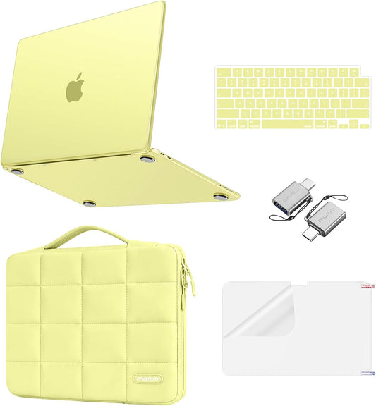 MOSISO Compatible with MacBook Neo Case 13 inch 2026 A3404, Scratch & Fingerprint Resistant Hard Shell, Keyboard Cover, Screen Protector & Puffy Bag