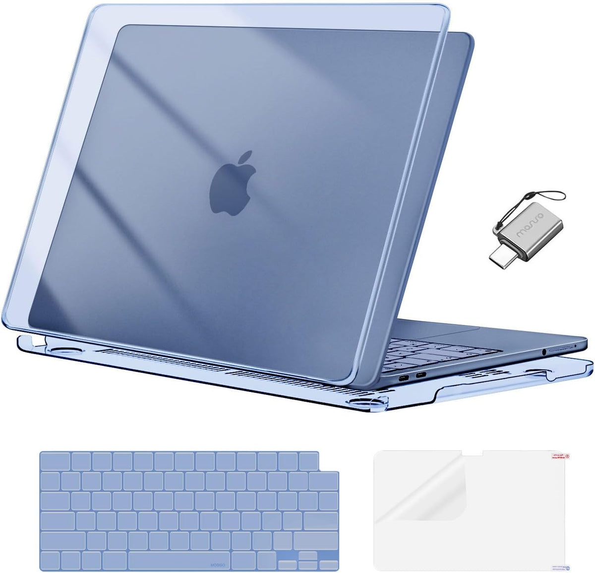 MOSISO Cover Compatible with MacBook Neo Case 13 inch 2026 Release Model A3404, Ultra-Thin Scratch & Crack Resistant Protective Hard Shell Case&TPU Keyboard Cover&Screen Film&Type C, Crystal Clear mysite