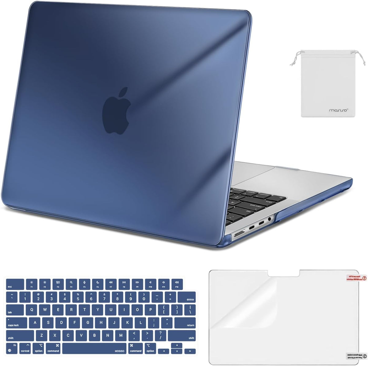 MOSISO Compatible with MacBook Pro 14 inch Case M5-M1 2026-2021 A3427 A3426 A3434 A3112 A3185 A3401 A2918 A2992 A2779 A2442,Hard Case&Keyboard Skin&ScreenFilm&Pouch