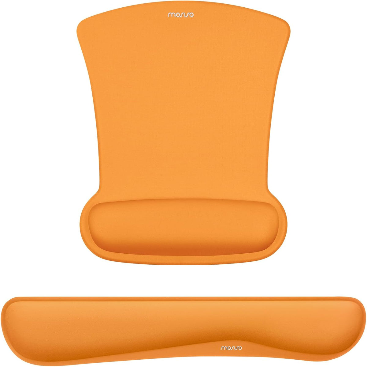 MOSISO Light‑Purple Ergonomic Memory‑Foam Keyboard & Mouse Wrist Rest Set, Non‑Slip Wrist Support Pads for Office Gaming Home Workspace