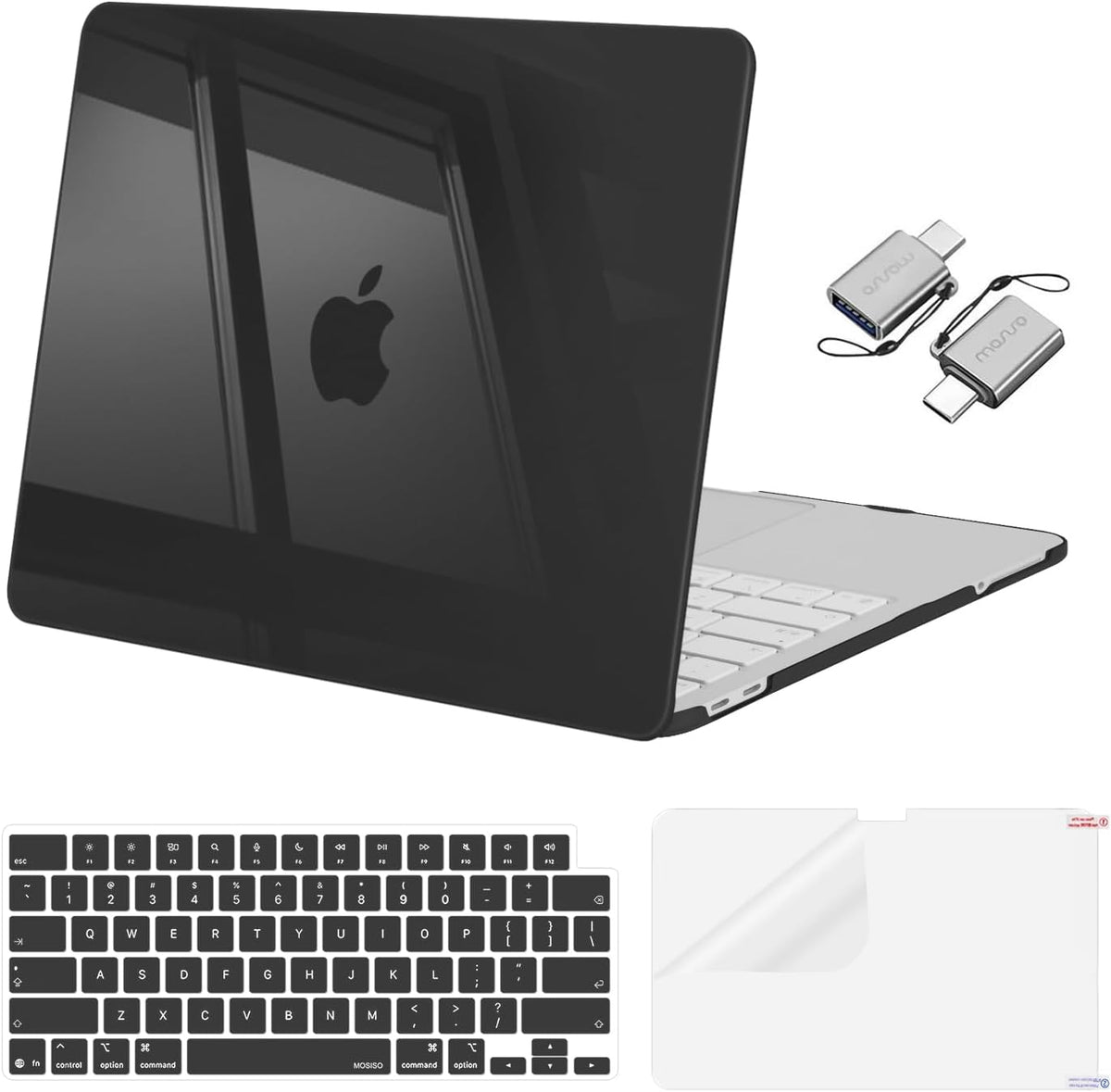 MOSISO Crack-Resistant Cover for MacBook Neo Case 13 inch 2026 A3404 A18 Pro, Protective Hard Shell, Keyboard Cover, Screen Film & Type-C