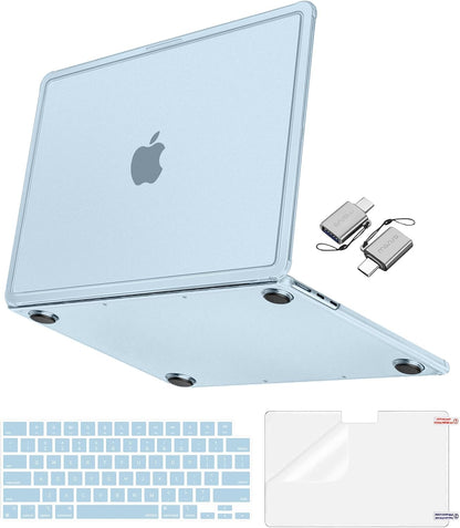 MOSISO 4-in-1 Hard Shell Case for MacBook Air 13 & 13.6 Inch M5 M4 M3 M2 (2026-2022) — A3449/A3240/A3113/A2681, Matte Anti-Fingerprint Kit