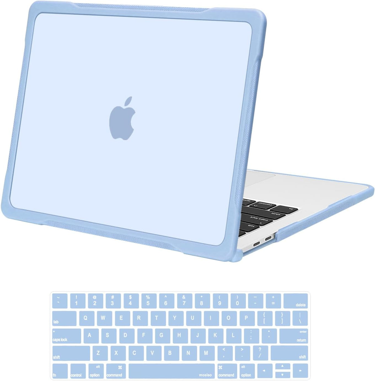 MOSISO for MacBook Pro 13 inch Case M2/M1 2016-2026, Crack-Resistant Shockproof Plastic Hard Case with Soft TPU Bumper & Keyboard Cover